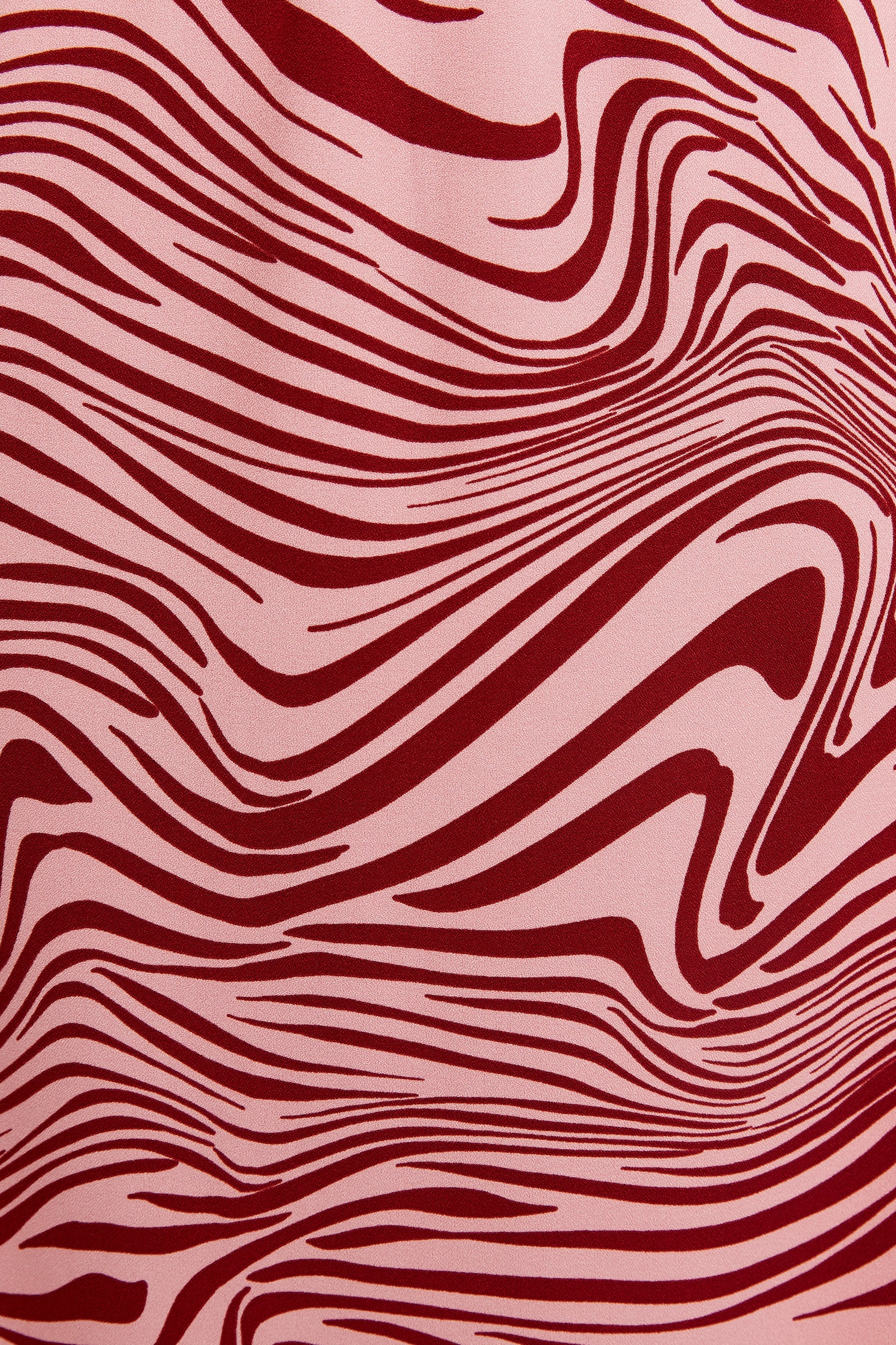 Saro Zebra Pop Print Bias Midi Skirt - Pink