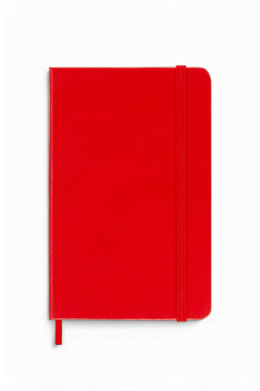 Moleskine Pocket Plain Hard Cover Notebook - Red