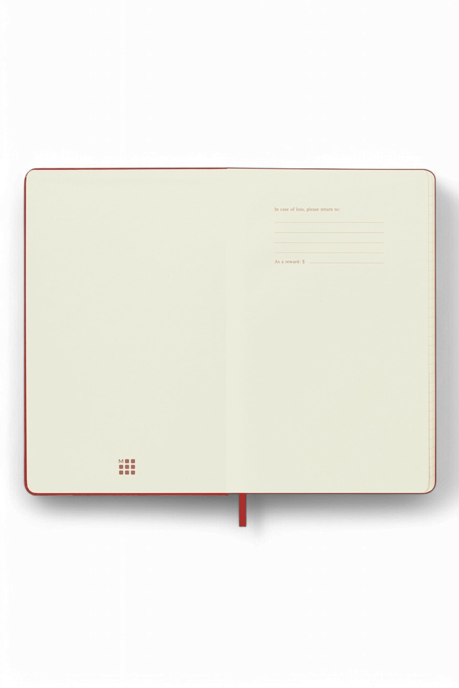 Moleskine Pocket Plain Hard Cover Notebook - Red