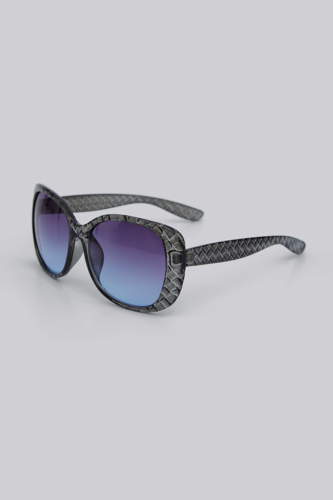 Nevada Grey Engraved Frame Sunglasses