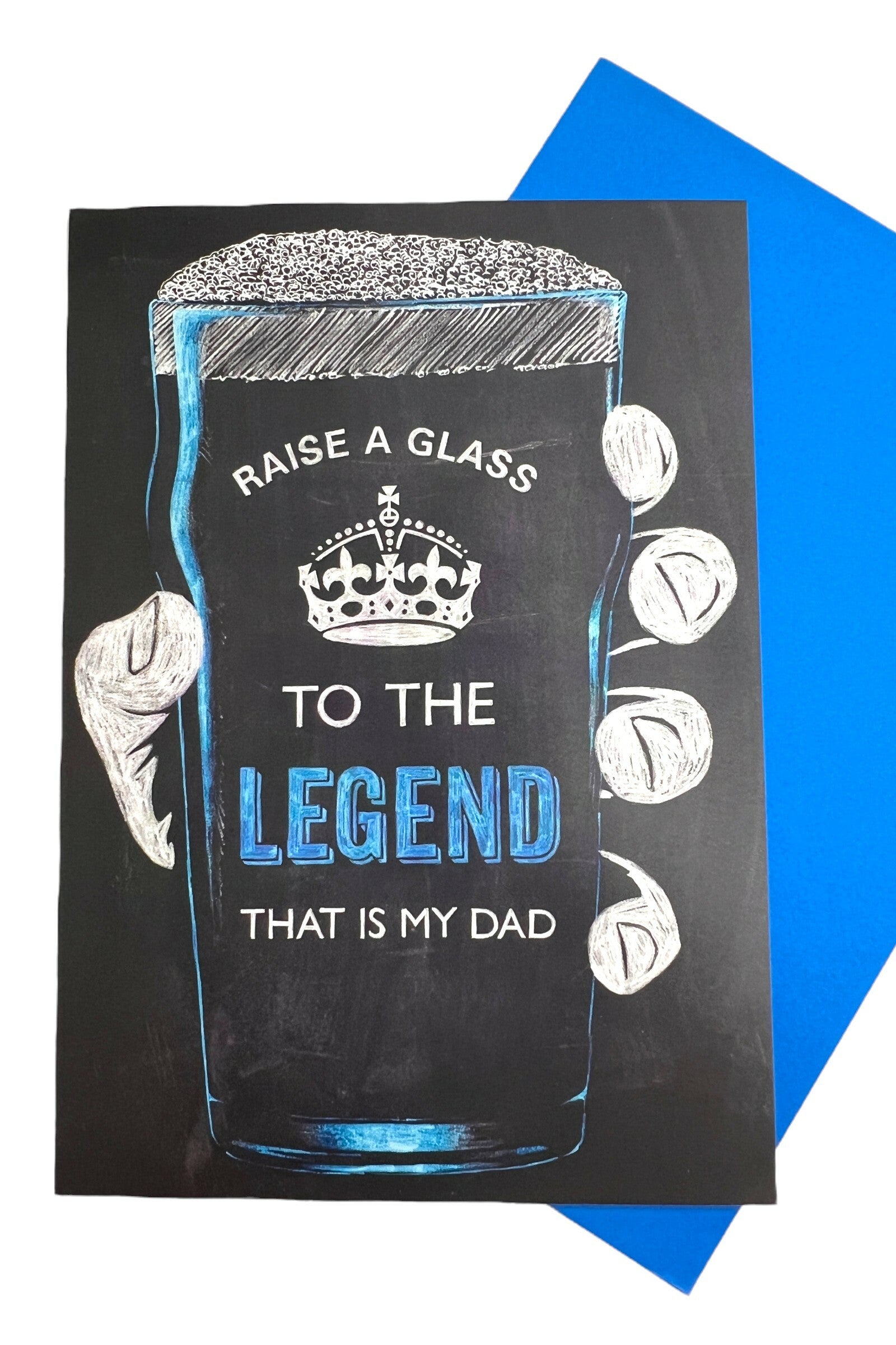 Raise A Glass To Dad Card
