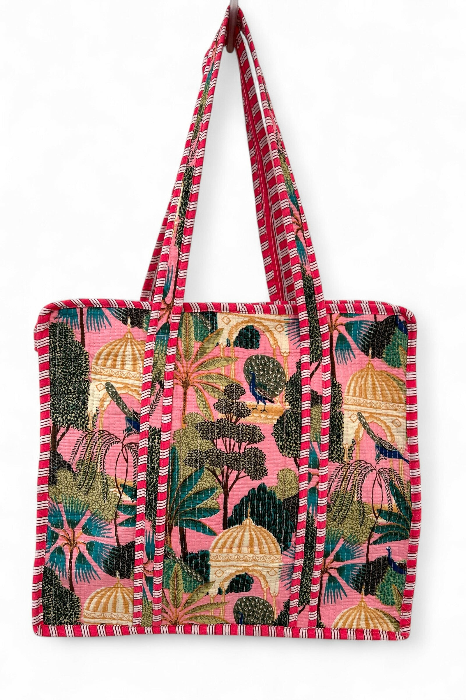 Indian Palace Quilted Large Tote Bag