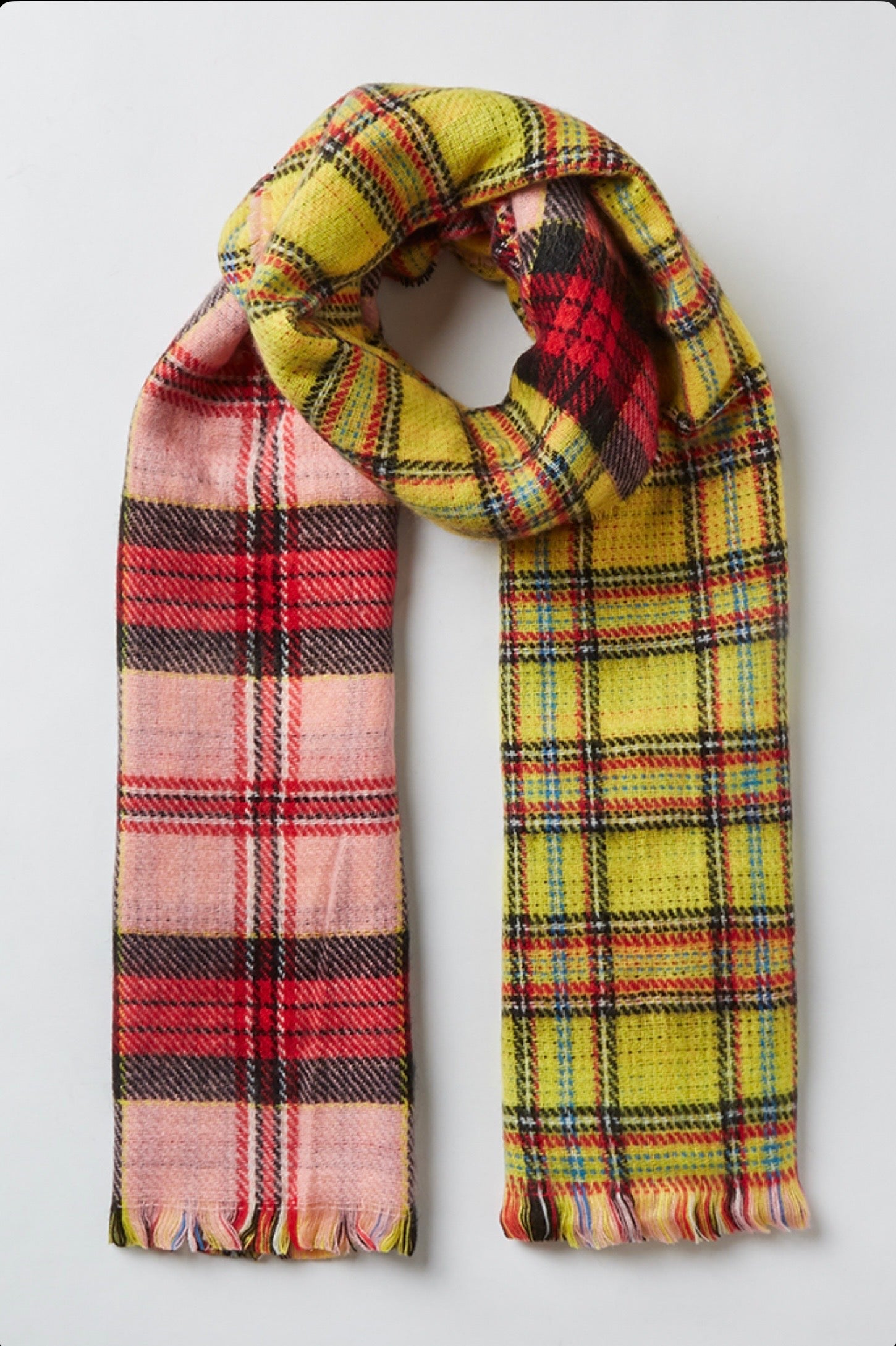 Rosh Double Face Woven Check Scarf