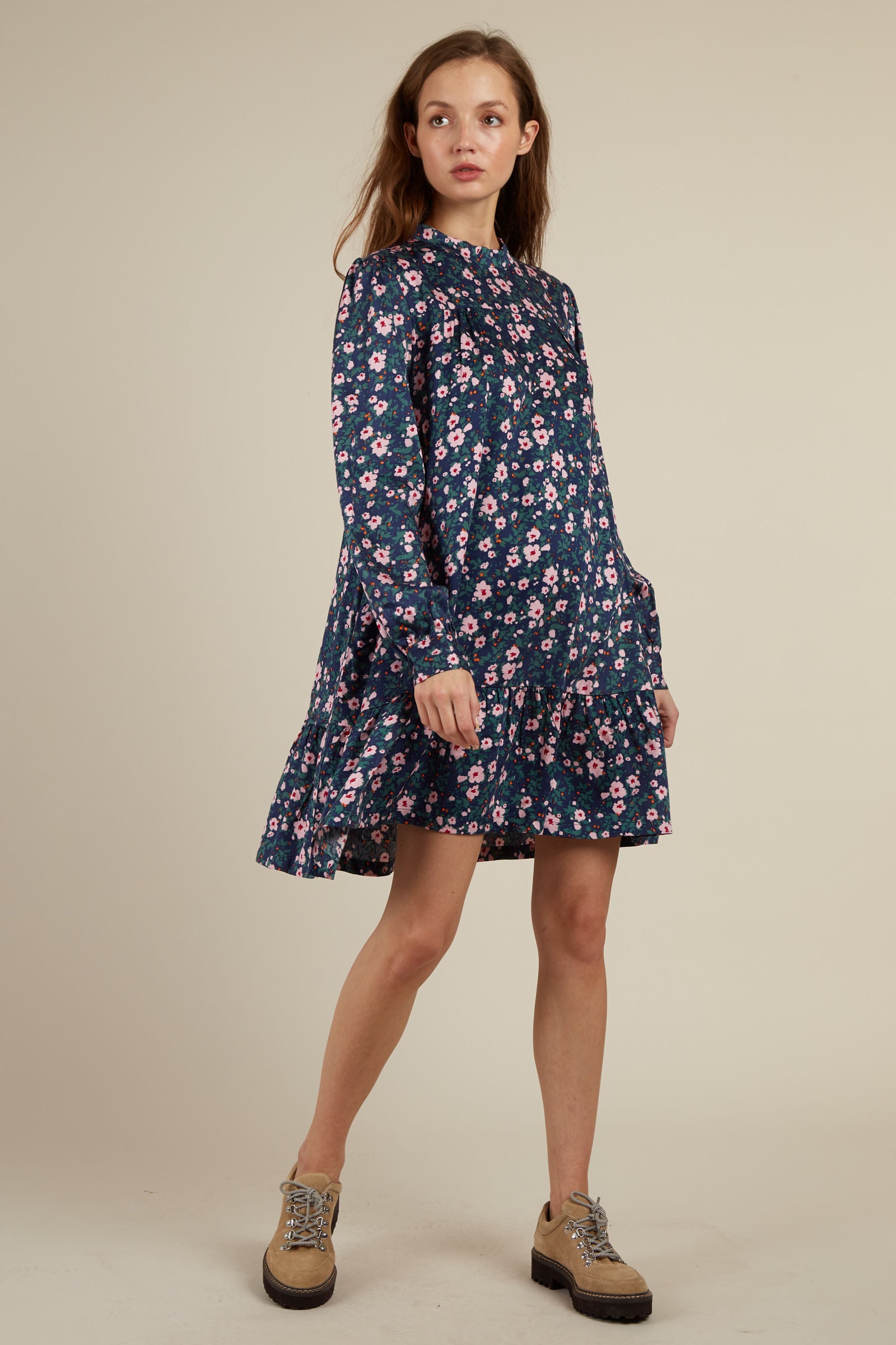 Isidora Belvoir Long Sleeve Mini Dress