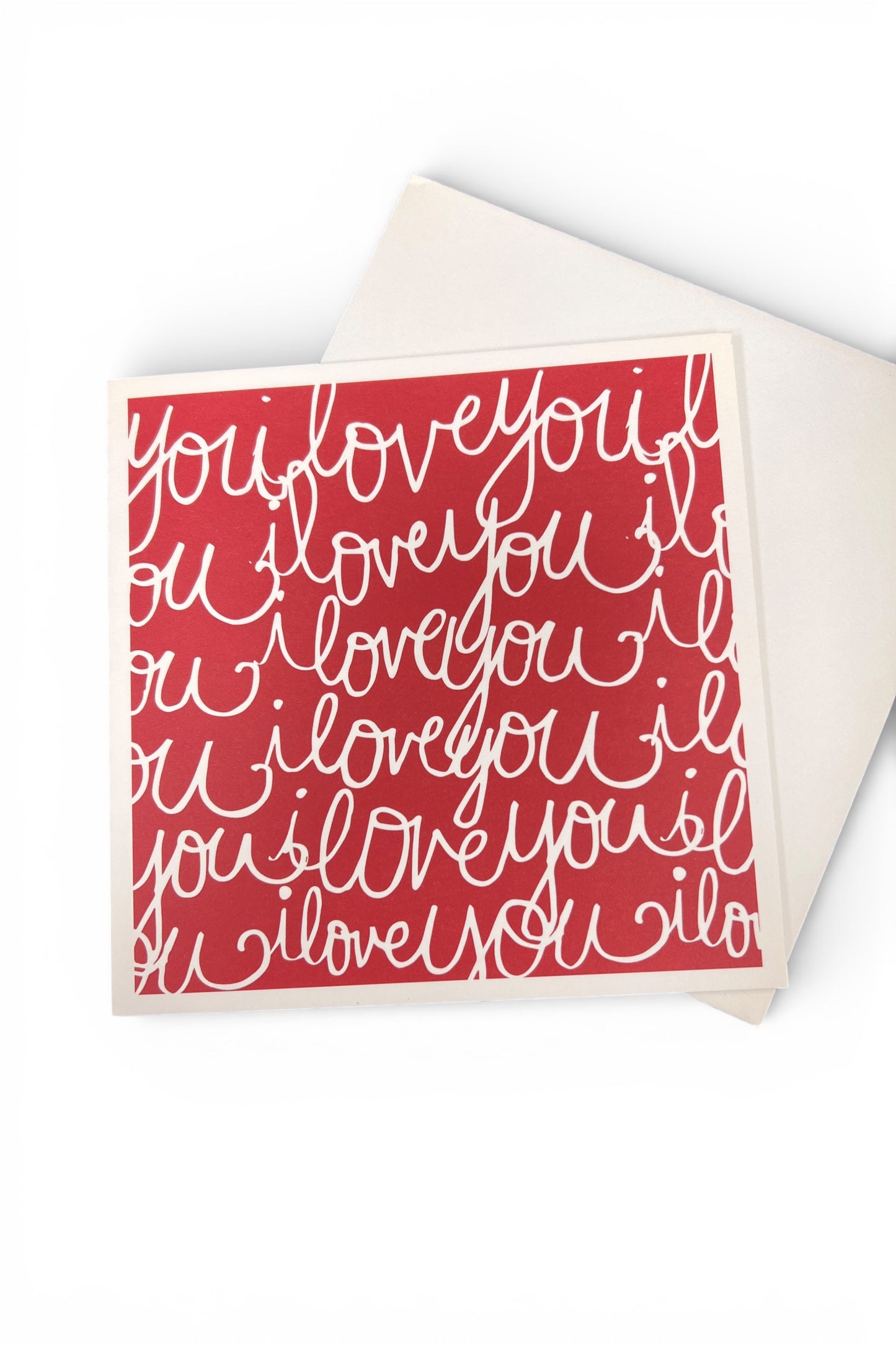 I Love You Handwriting Valentine Card