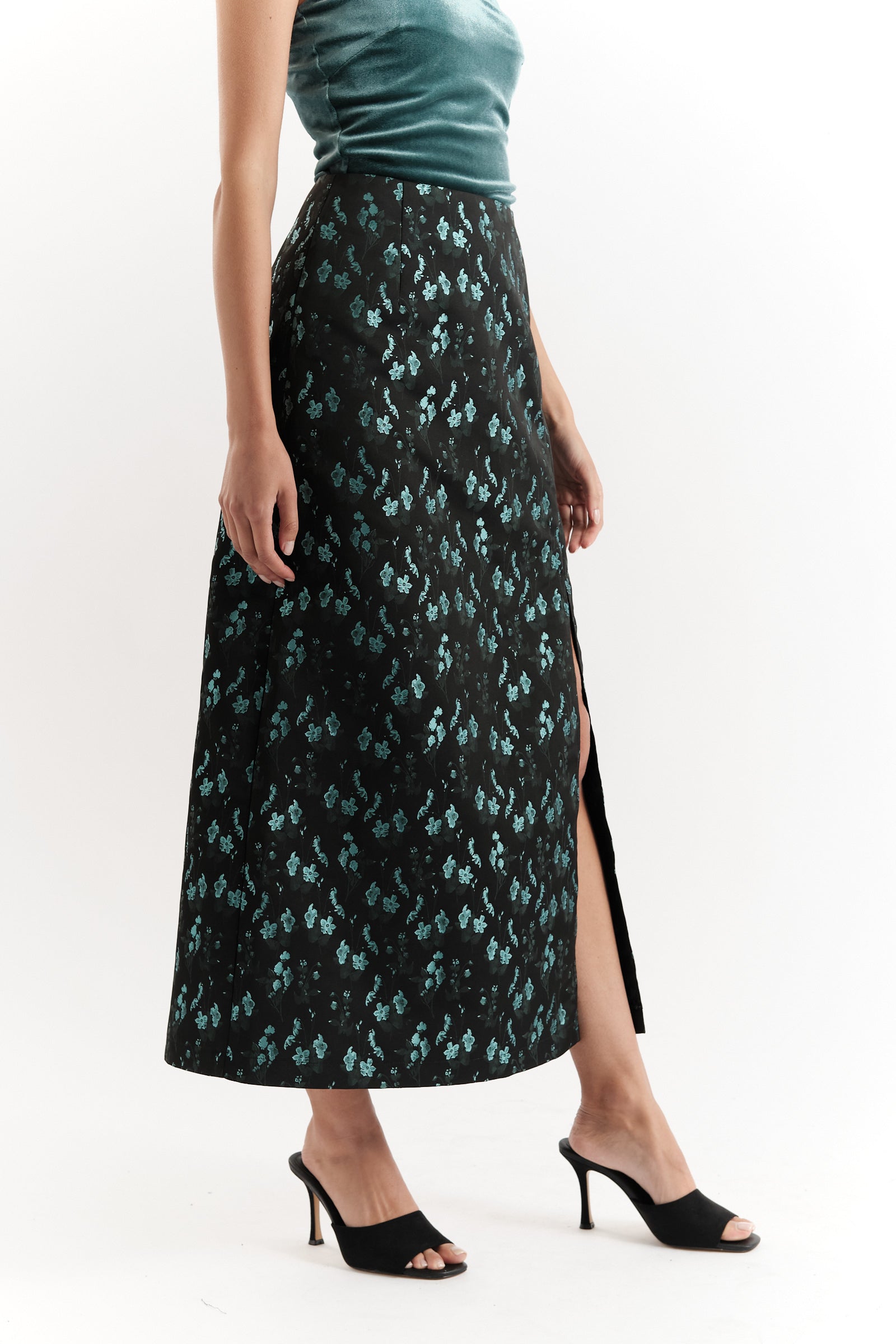 Jie Shanghai Brocade Maxi Skirt - Detail 1