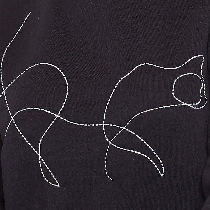 Louche Jan Feline Embroided Sweatshirt