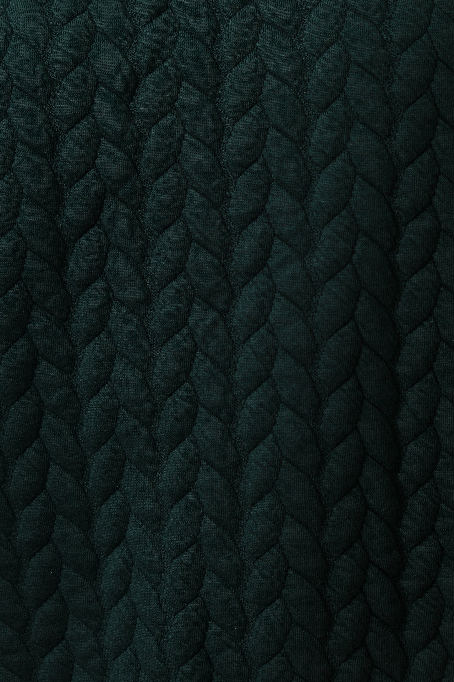 Jan Plait Quilt Sweatshirt - Forest Green