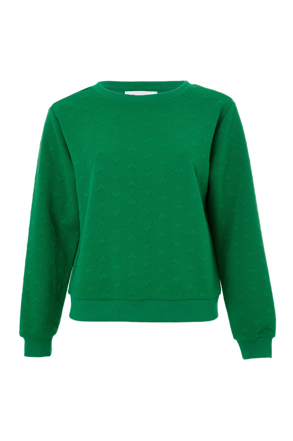 Jan Heartfelt Quilted Sweatshirt - Green