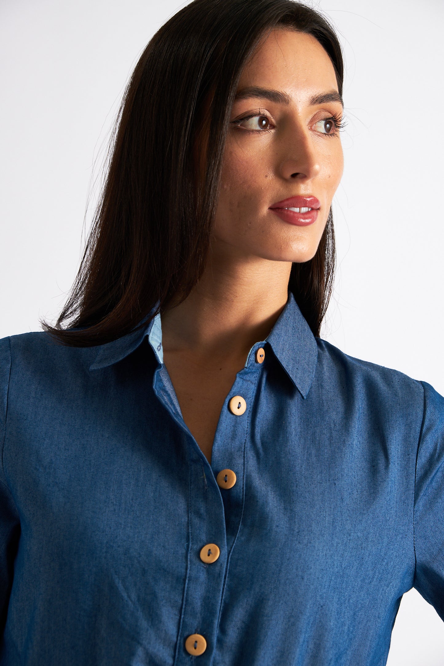 Jonas Chambray Long Sleeve Jumpsuit