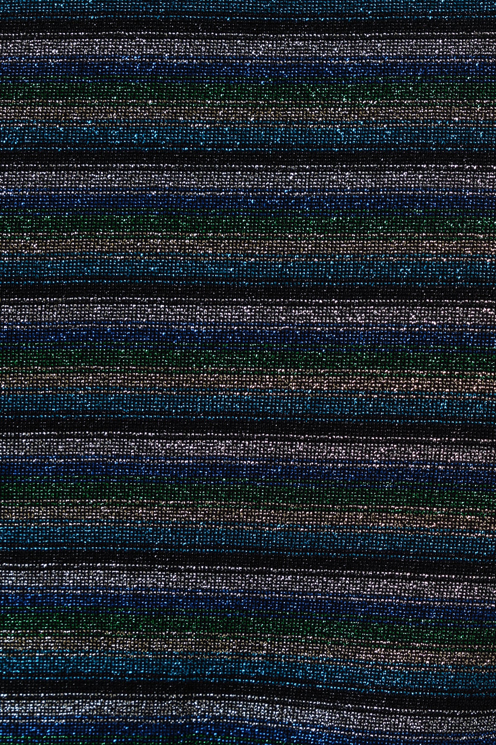 Josiane Sparkle Stripe Boat Neck Top - Silver