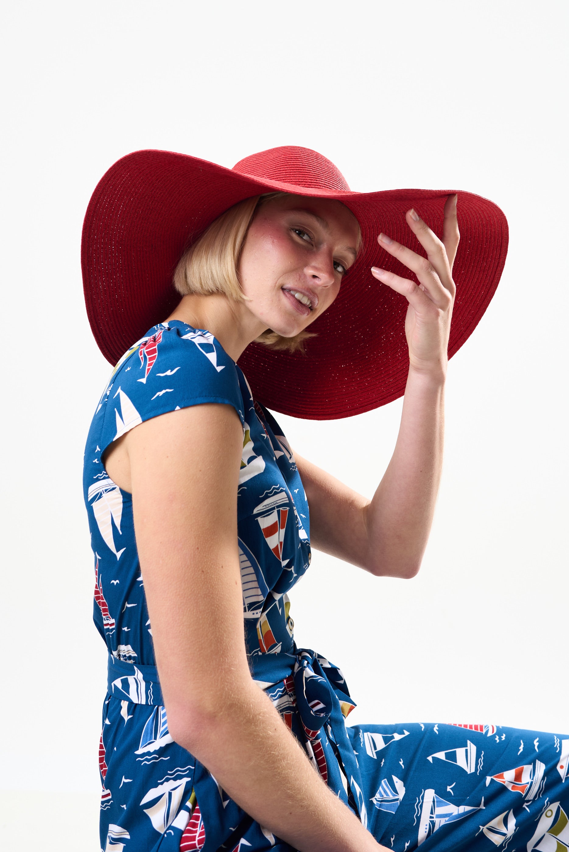 Kambrie Red Straw Hat
