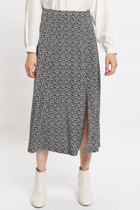 Louche Kiyo Candy Bud Print Midi Skirt