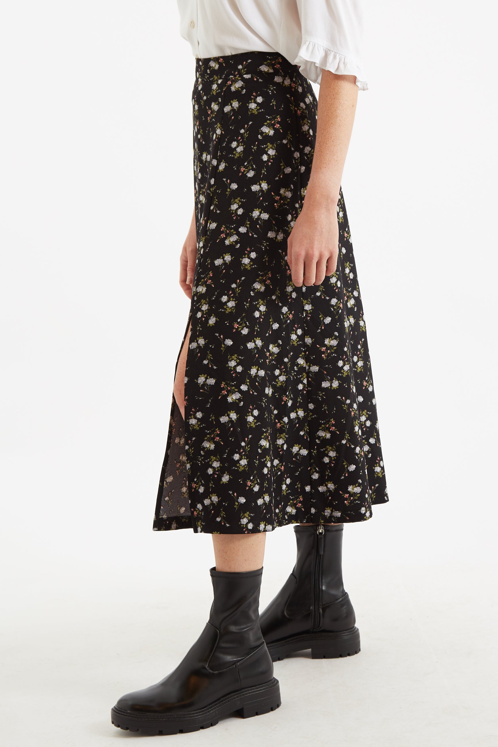 Kiyo Slavic Flowers Midi Skirt - Detail 1