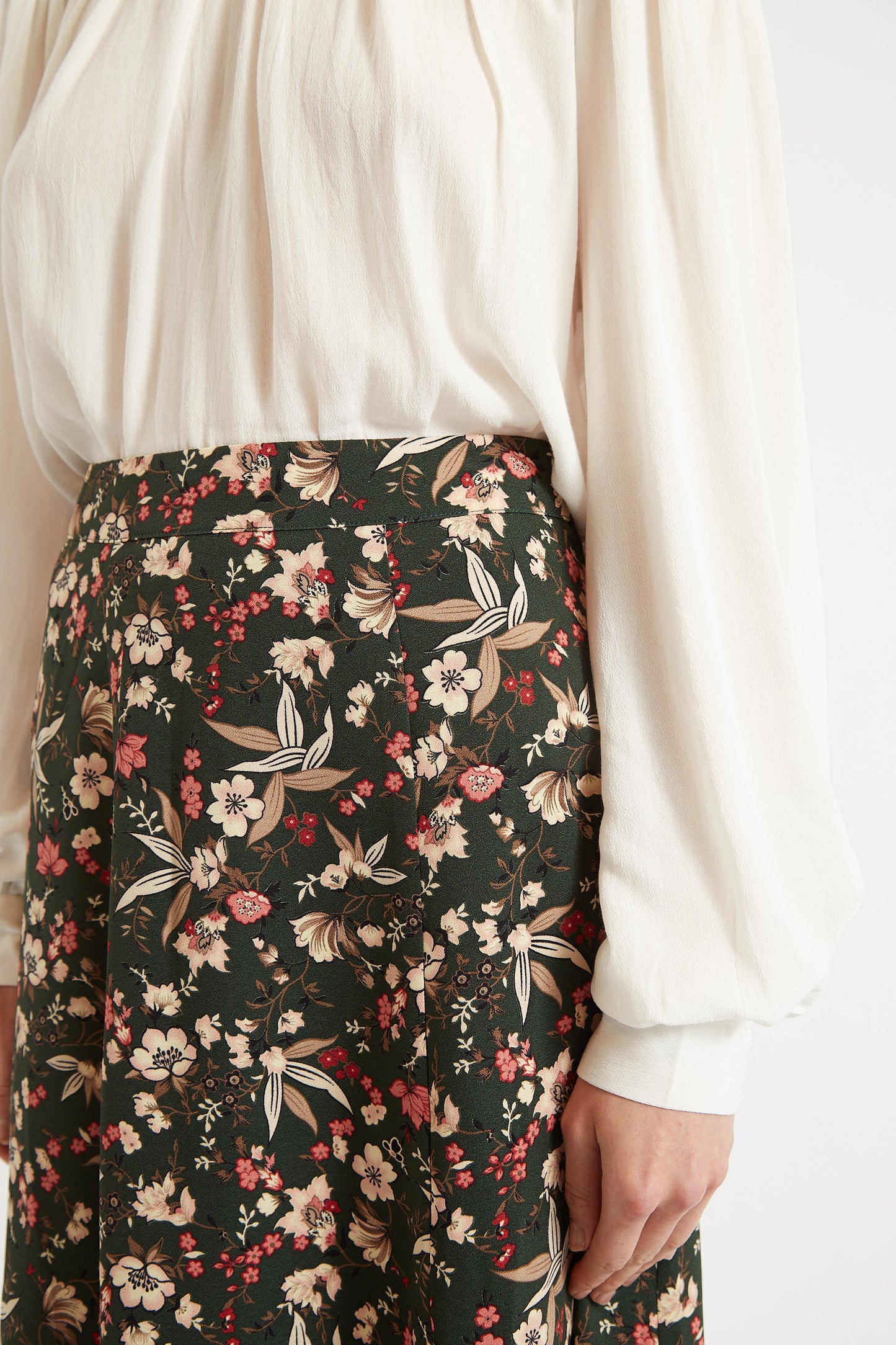 Kiyo Tapestry Print Midi Skirt