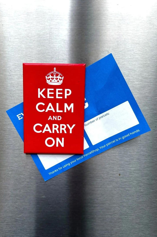 Keep Calm and Carry On Fridge Magnet
