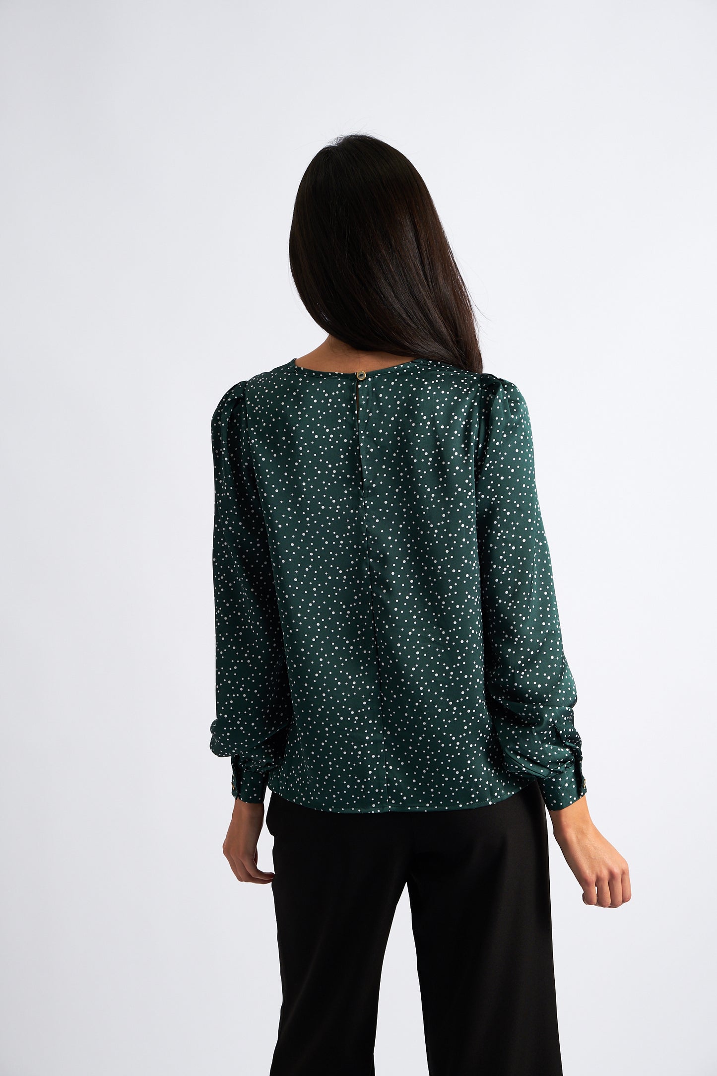 Lima Speckle Blouse Green
