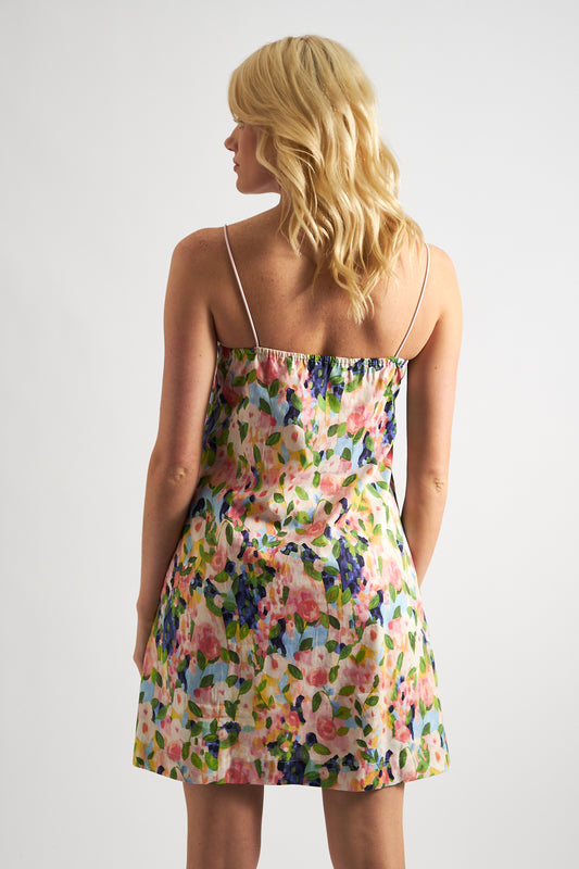 Linsey Summer Dream Print Strappy Mini Dress