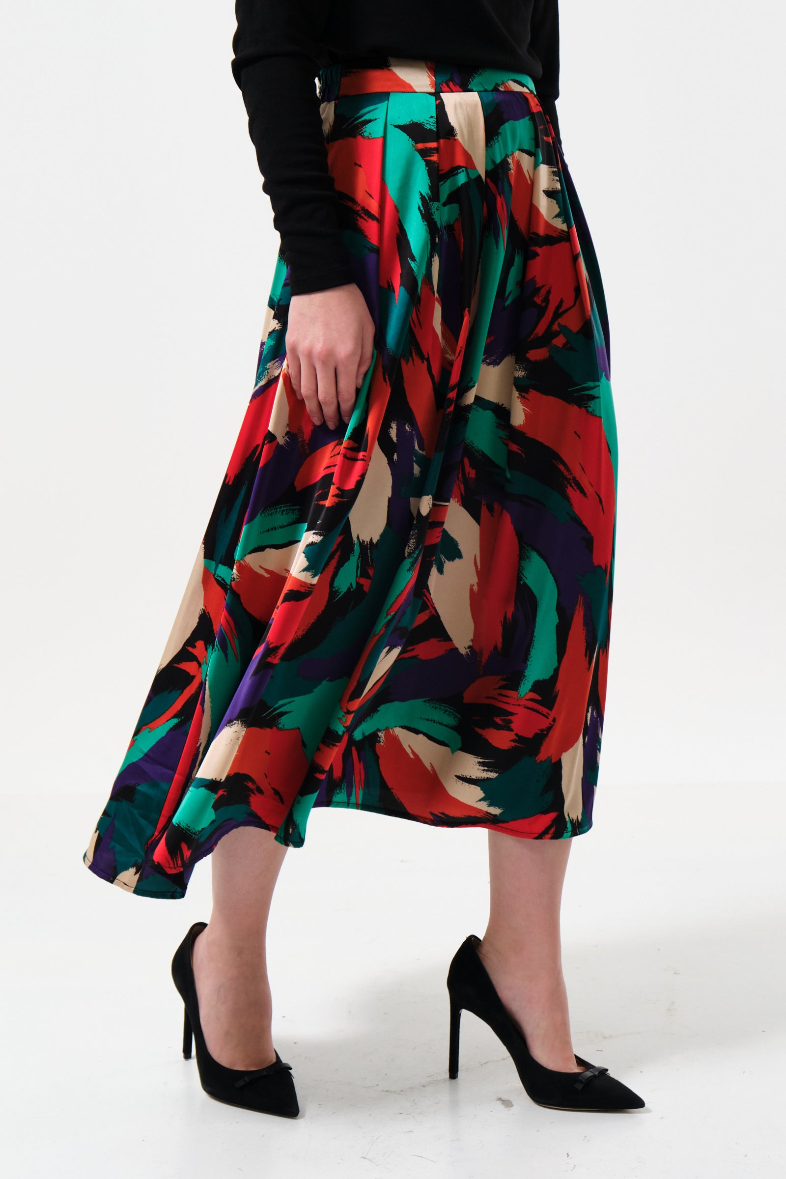 Lizea Hofmann Print Midi Skirt - Detail 3