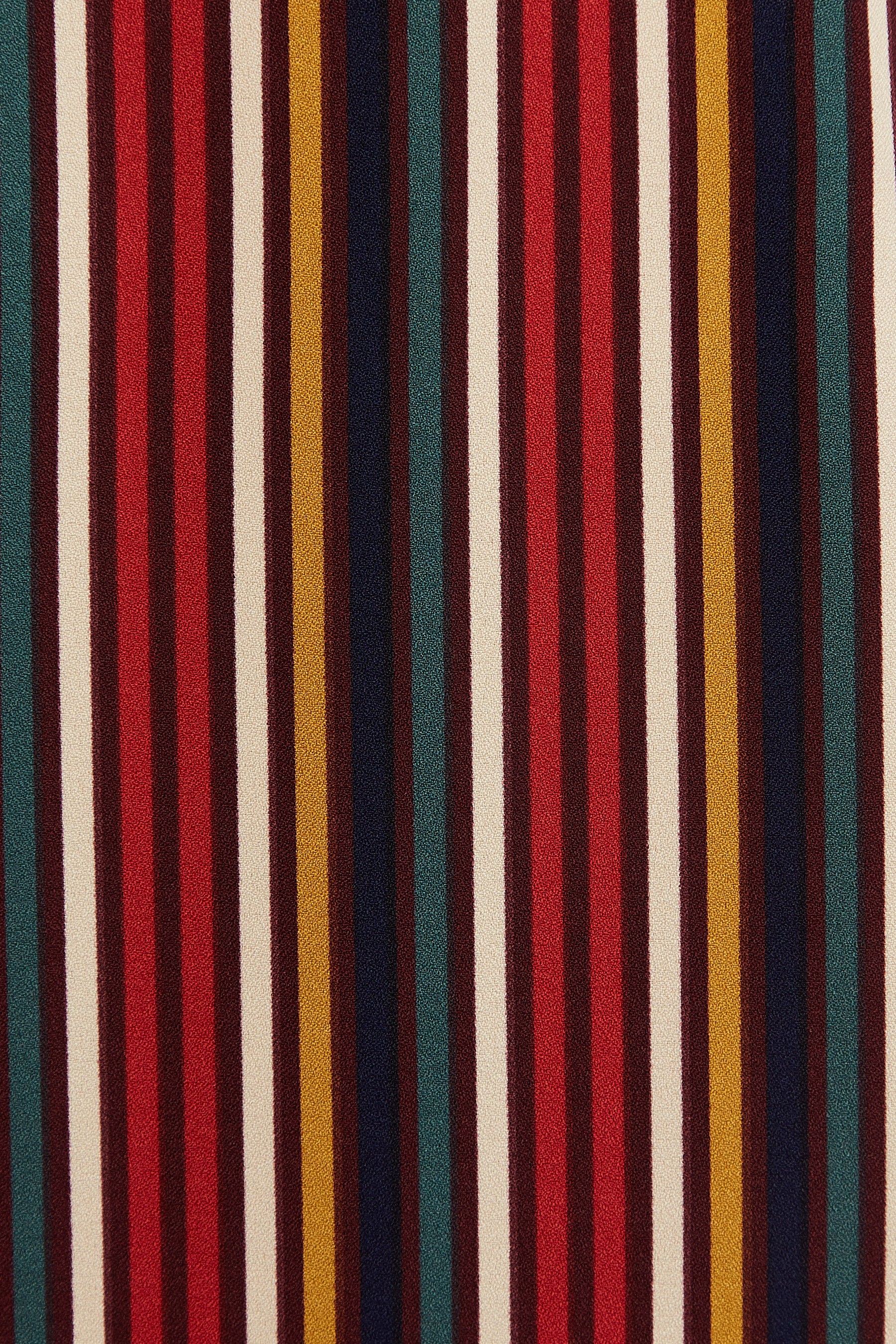 Lua Winter Stripe Long Sleeve Midi Dress - Styled