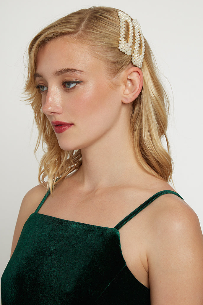 Lubin Velvet Cami Midi Dress - Green - Styled