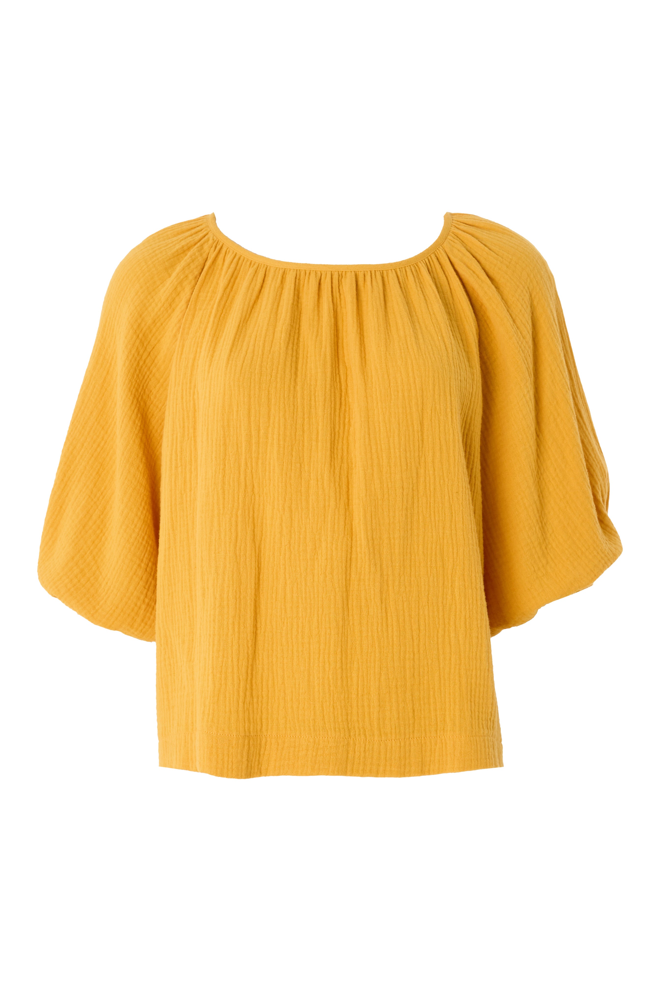 Mayanna Double Gauze Blouse - Mustard
