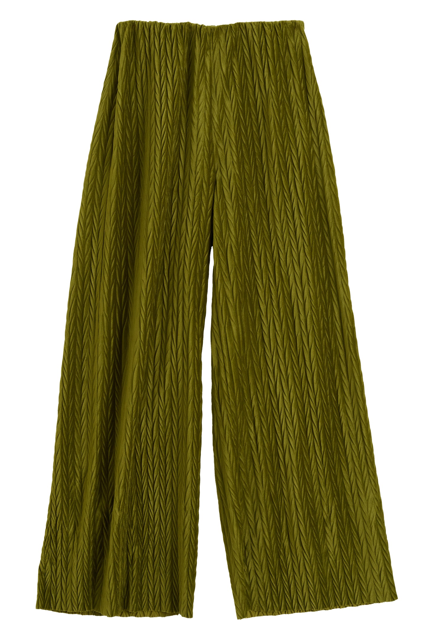 Melvin Velvet Pleat Trouser - Kiwi