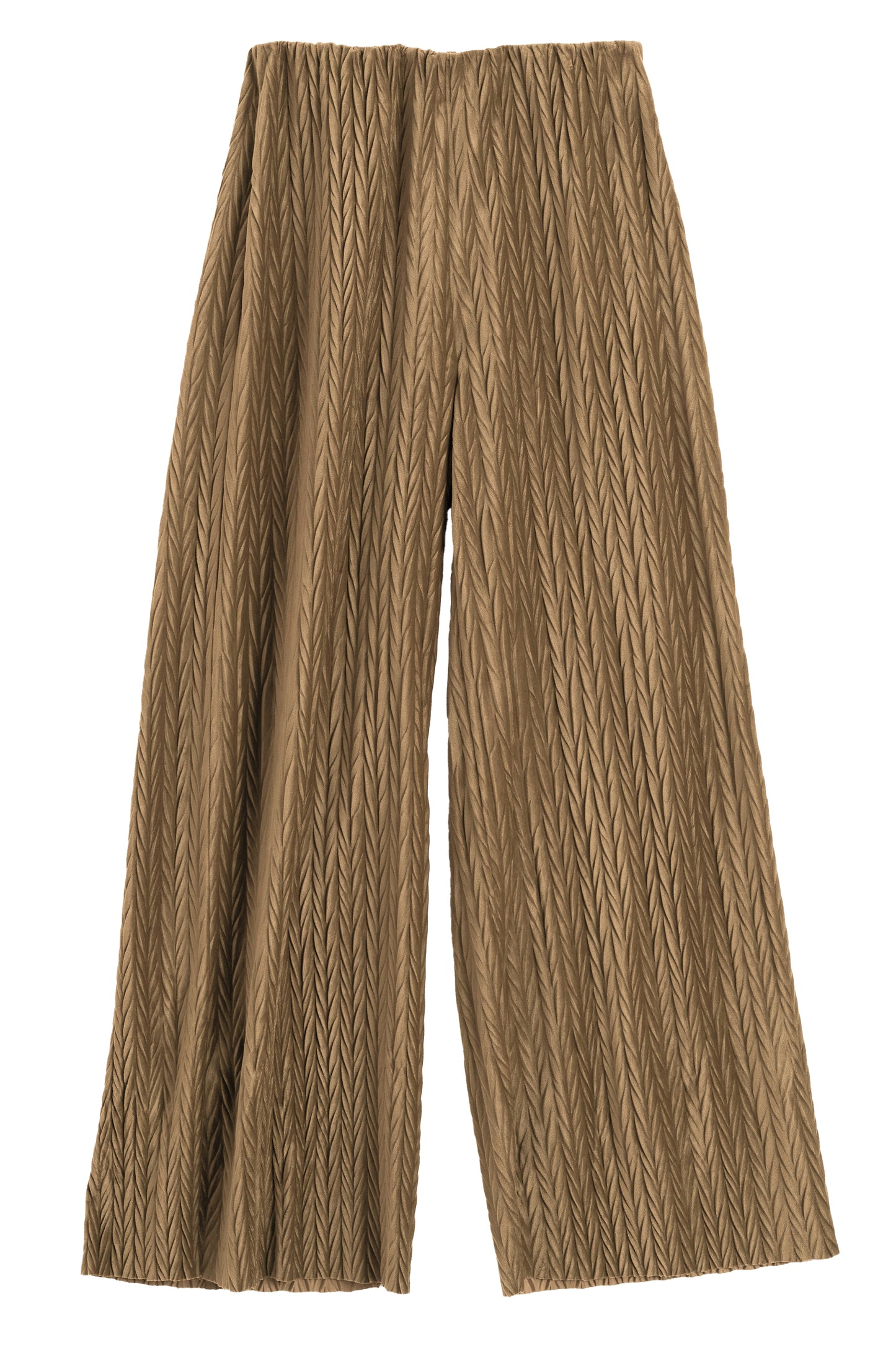 Melvin Velvet Pleat Trouser - Pale Taupe