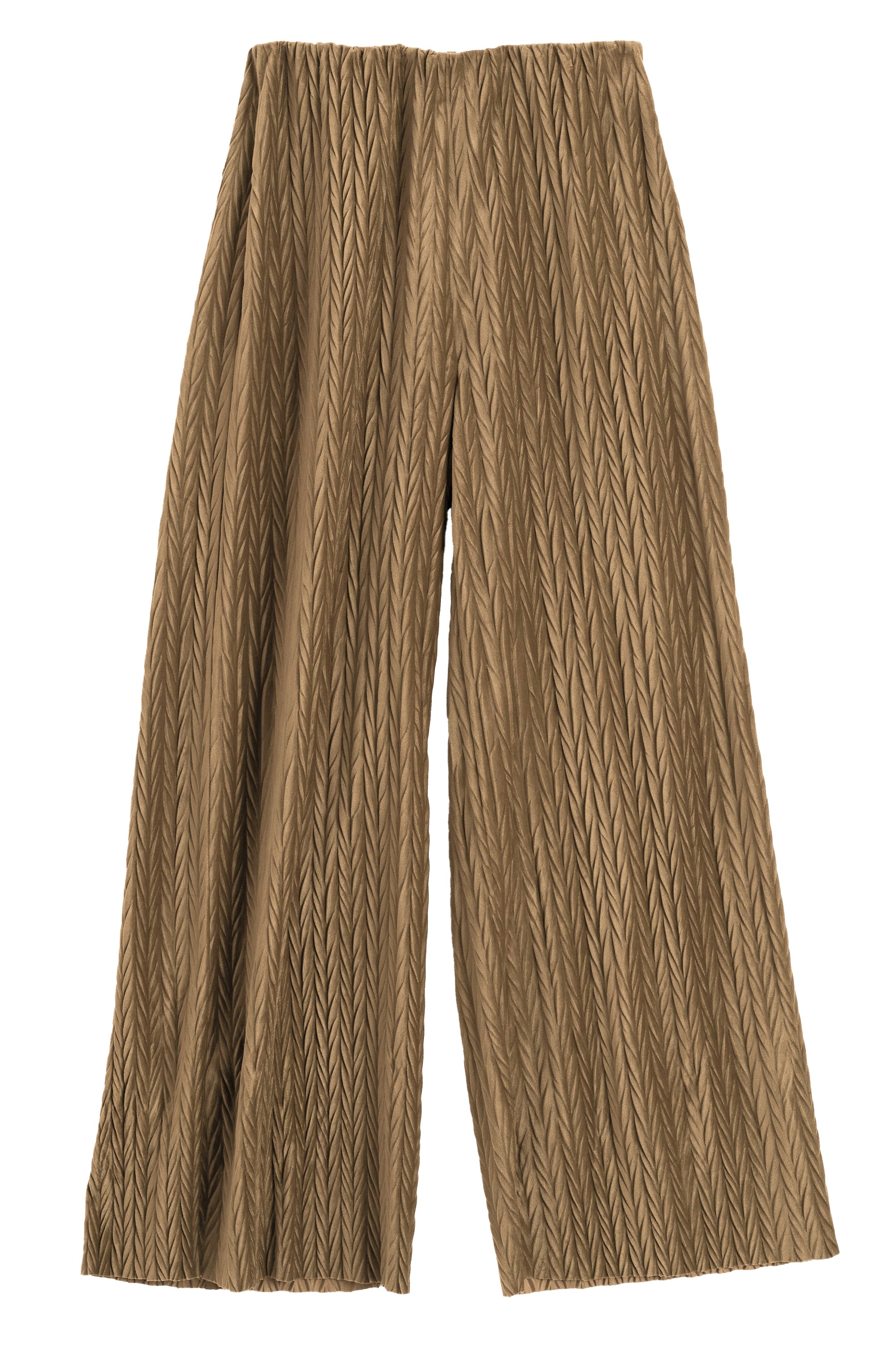 Melvin Velvet Pleat Trouser - Pale Taupe - Detail 4