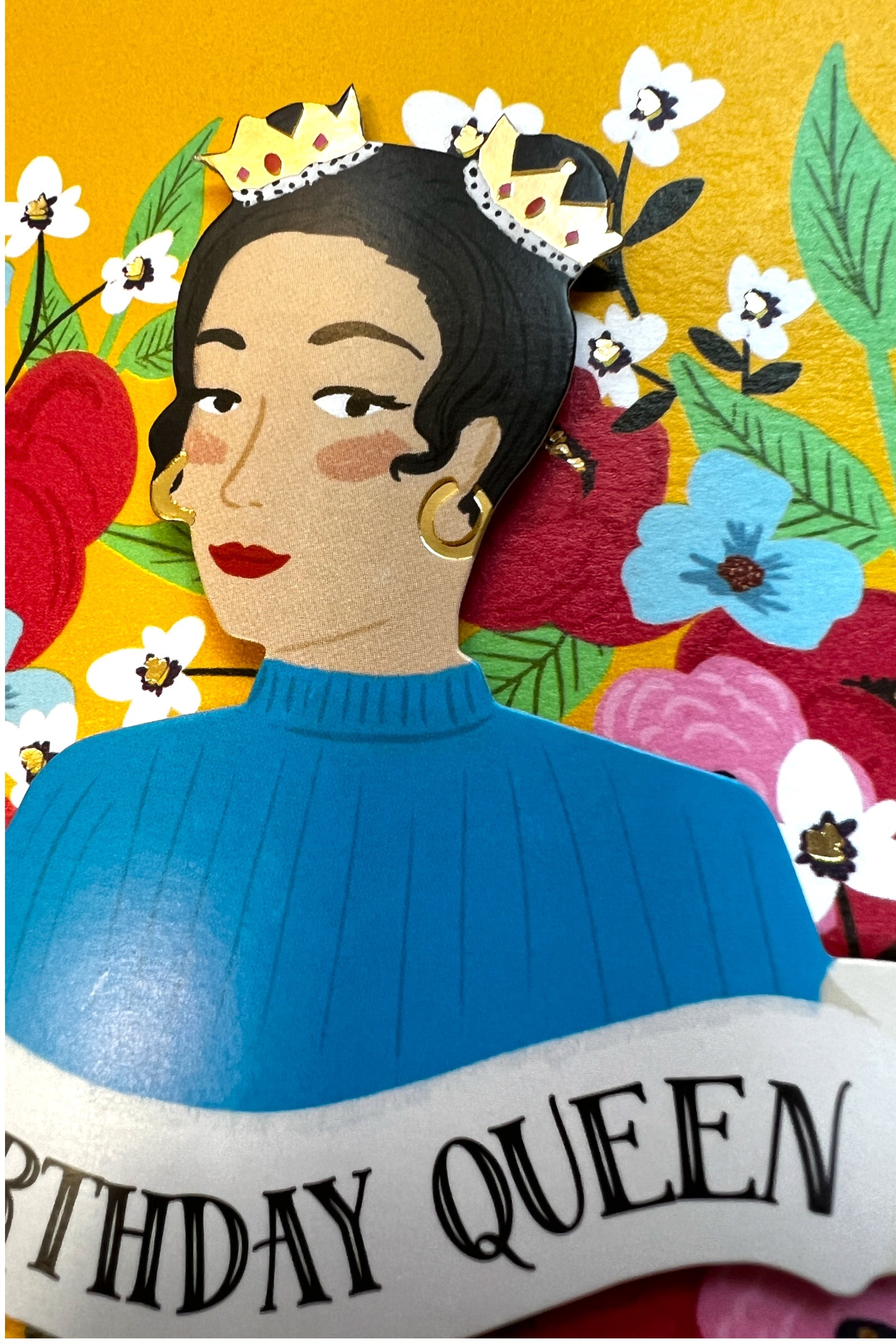 Birthday Queen Card - Detail 1