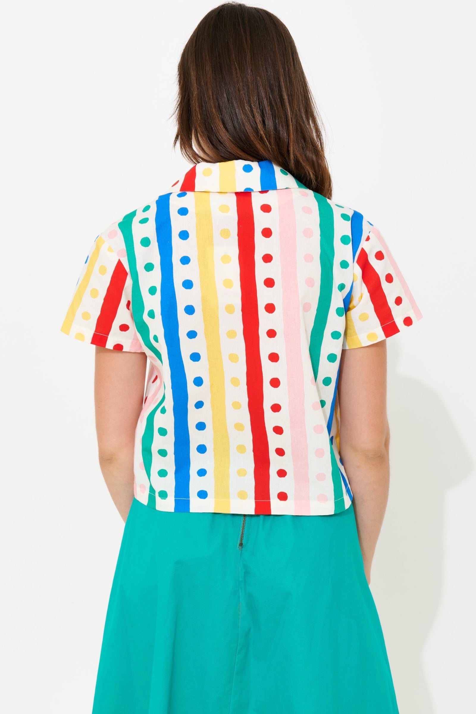 Marika Spots And Stripes Resort Shirt - View 2