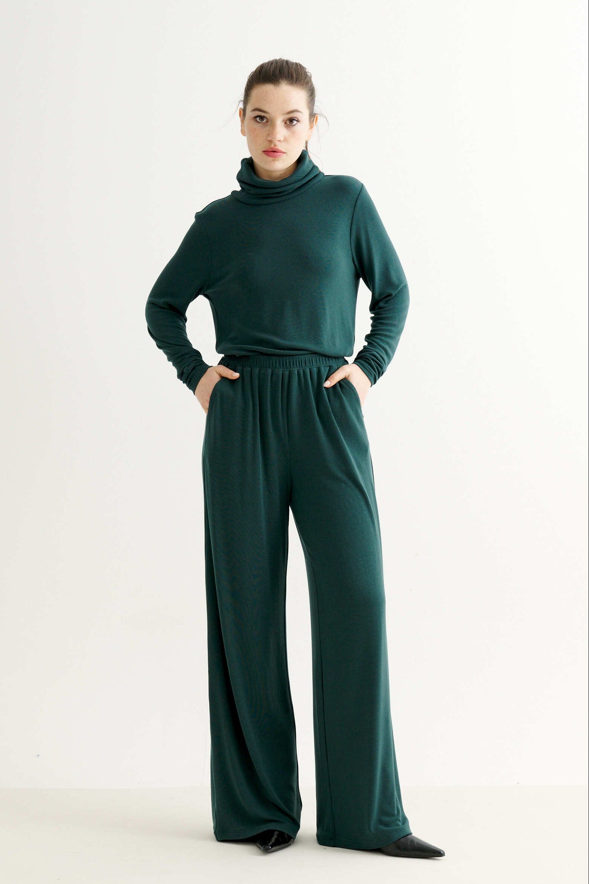 Miller Jersey Trouser - Forest Green