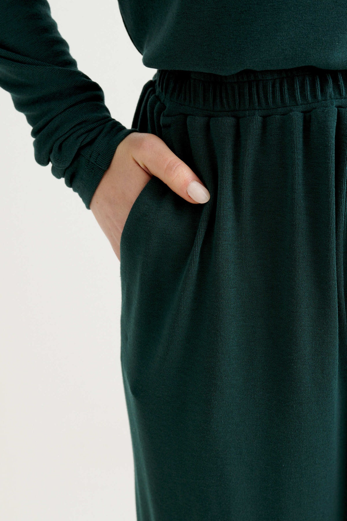 Miller Jersey Trouser - Forest Green