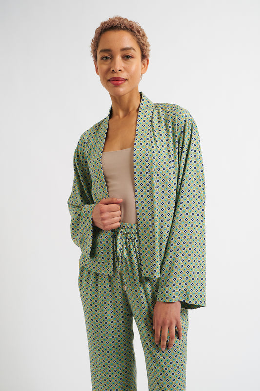 Nayah Tangiers Print Kimono Style Jacket