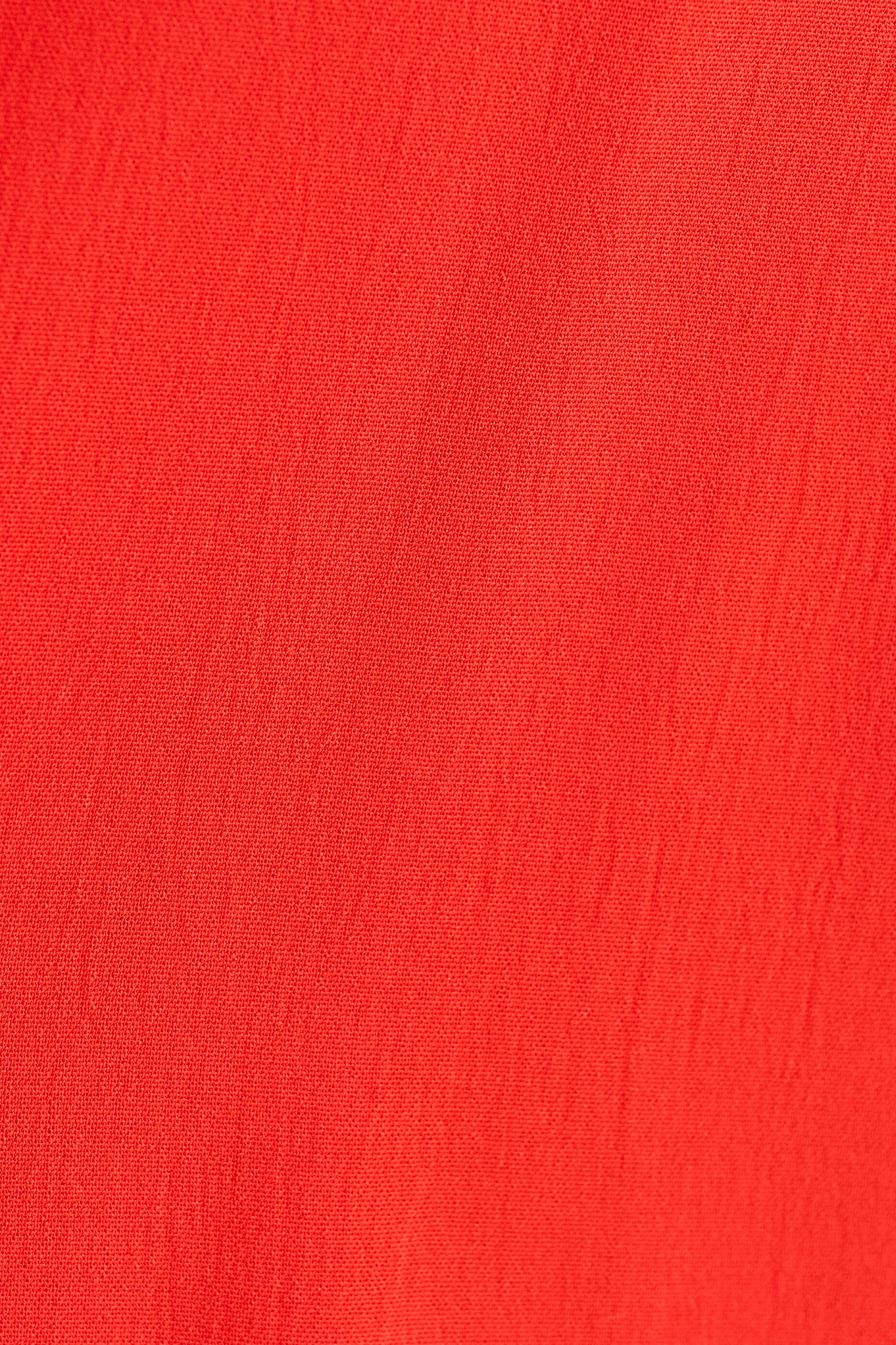 Octavia Crepe Petal Collar Blouse - Red - Styled