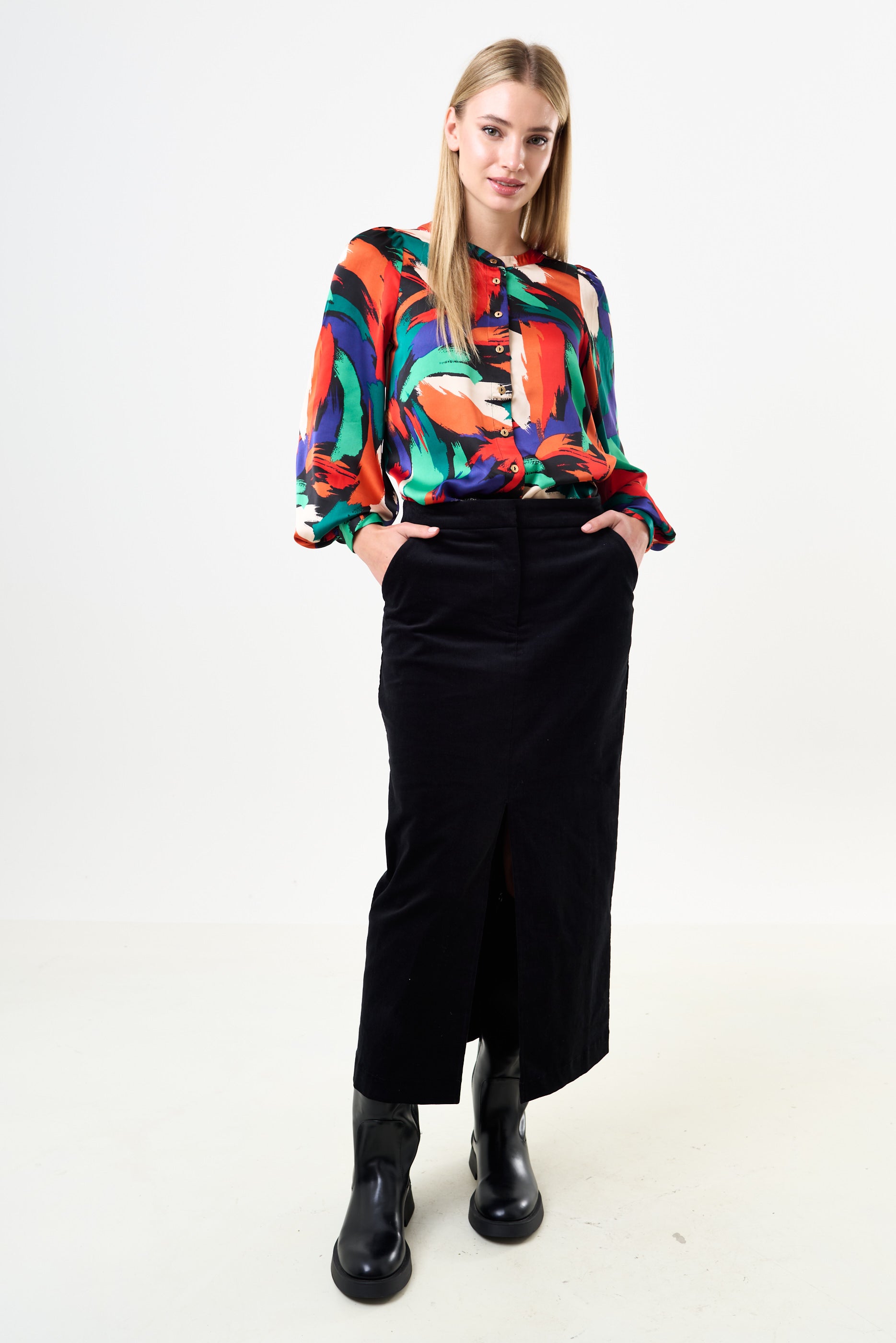 Orlan Hofmann Print Long Sleeve Blouse - Detail 3