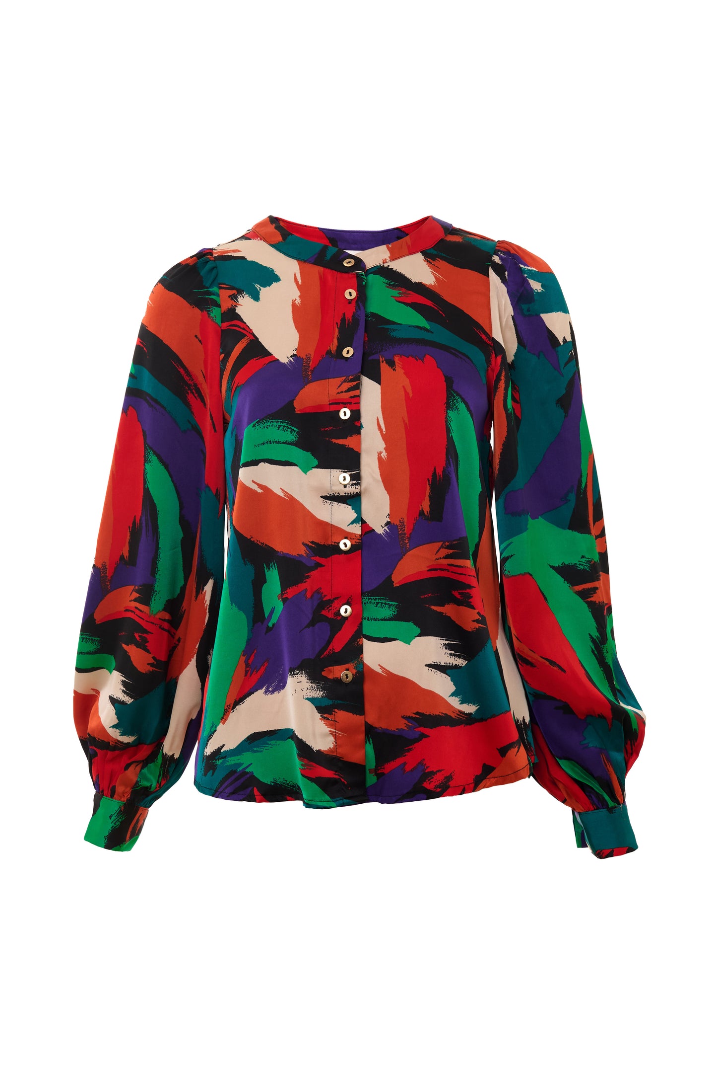 Orlan Hofmann Print Long Sleeve Blouse