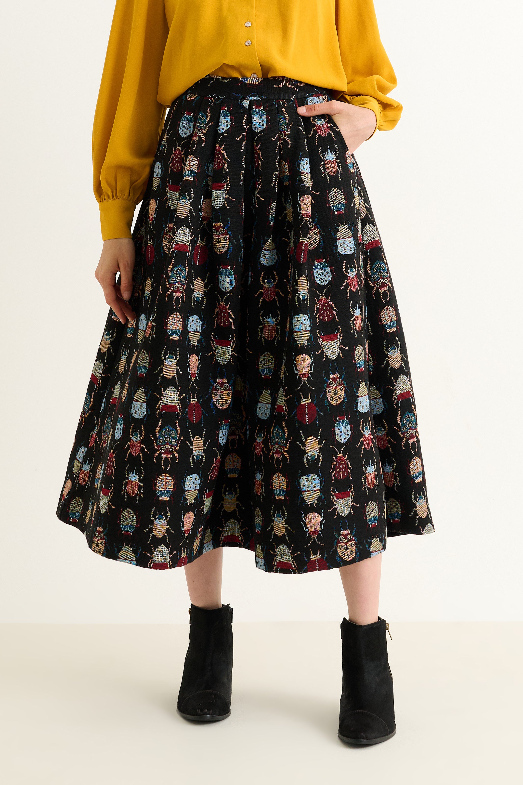 Pasadena Beetlejuice Midi Skirt