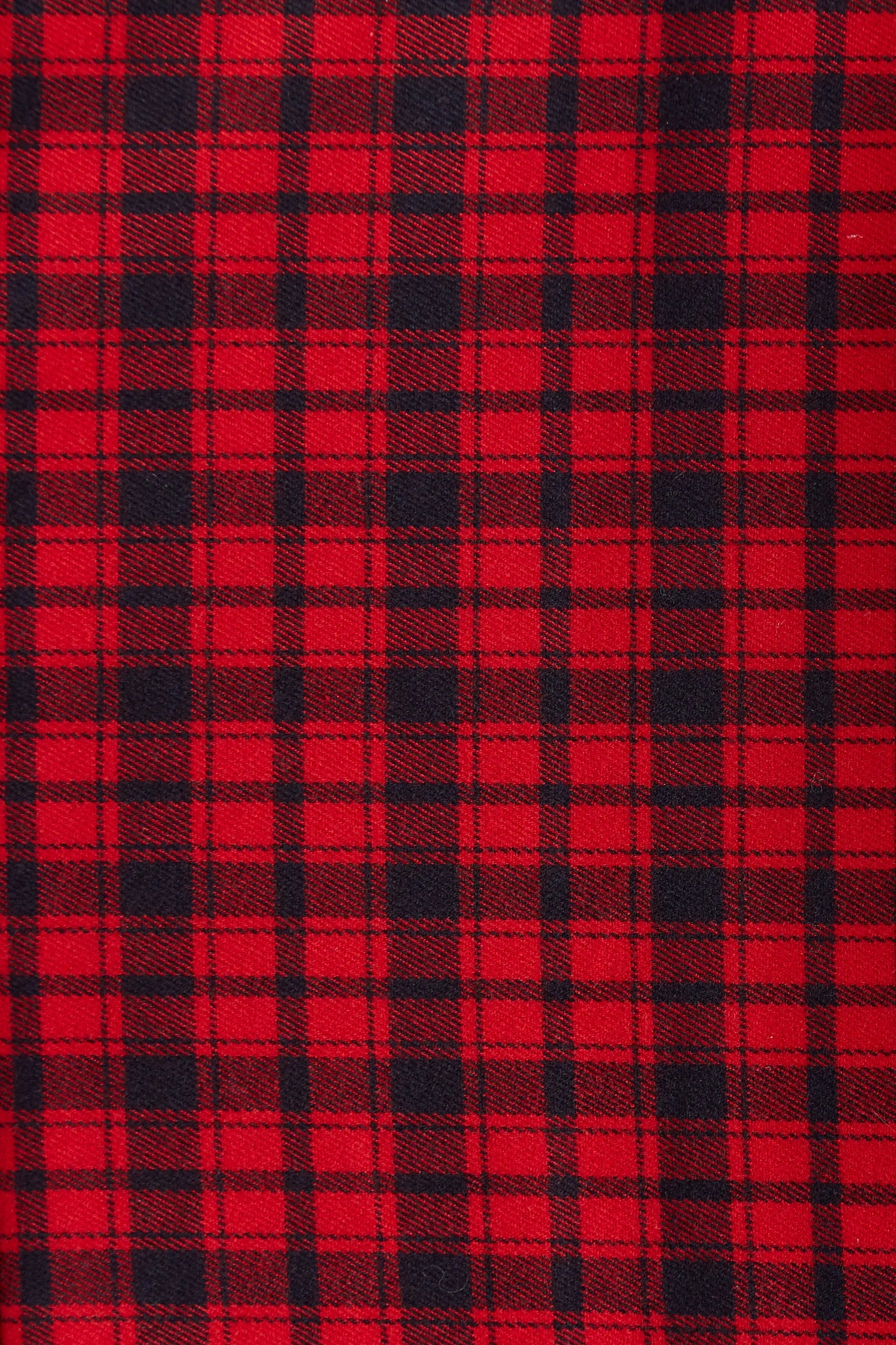 Sassa Winter Gingham Tiered Mini Dress in Red and Black - Styled