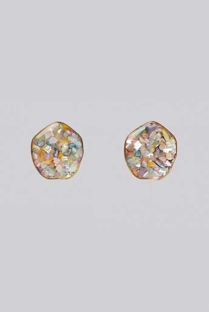 Perida Inlayed Stud Earrings