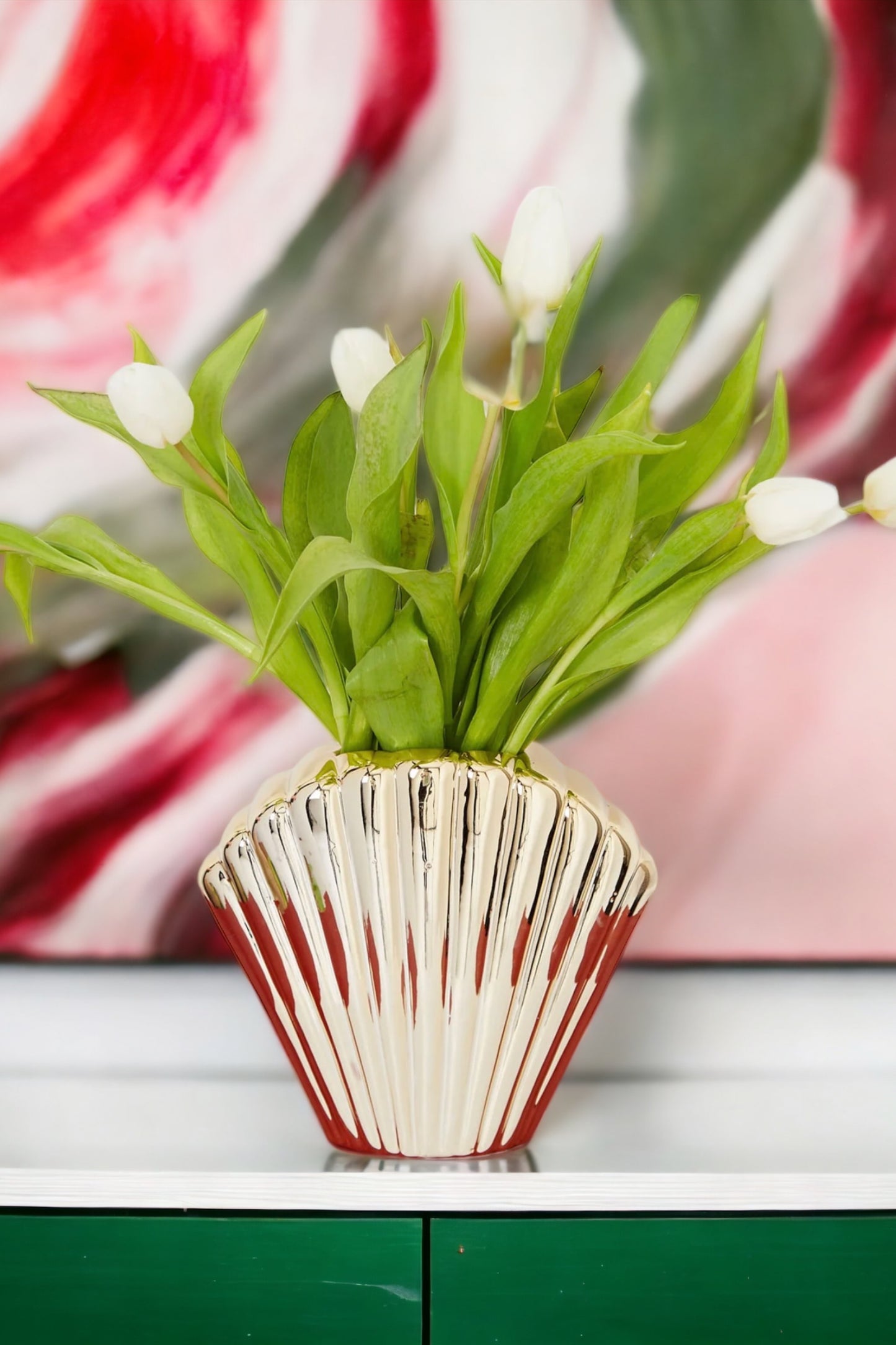 Gold Shell Vase