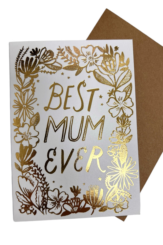 Best Mum Ever Foil Card