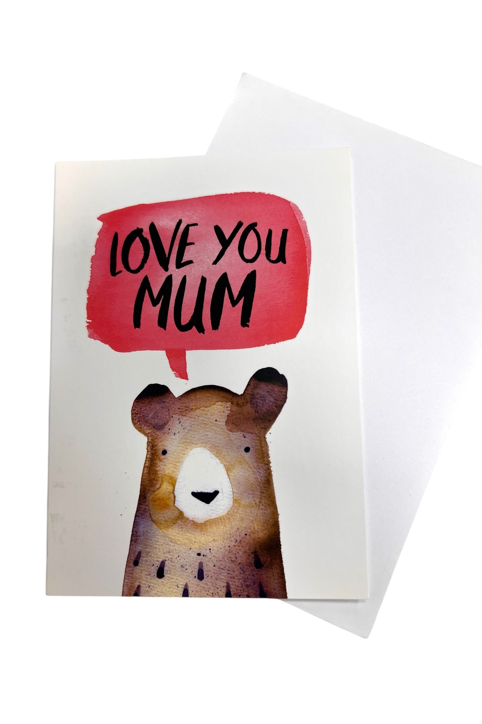 Bear I Love You Mum Card