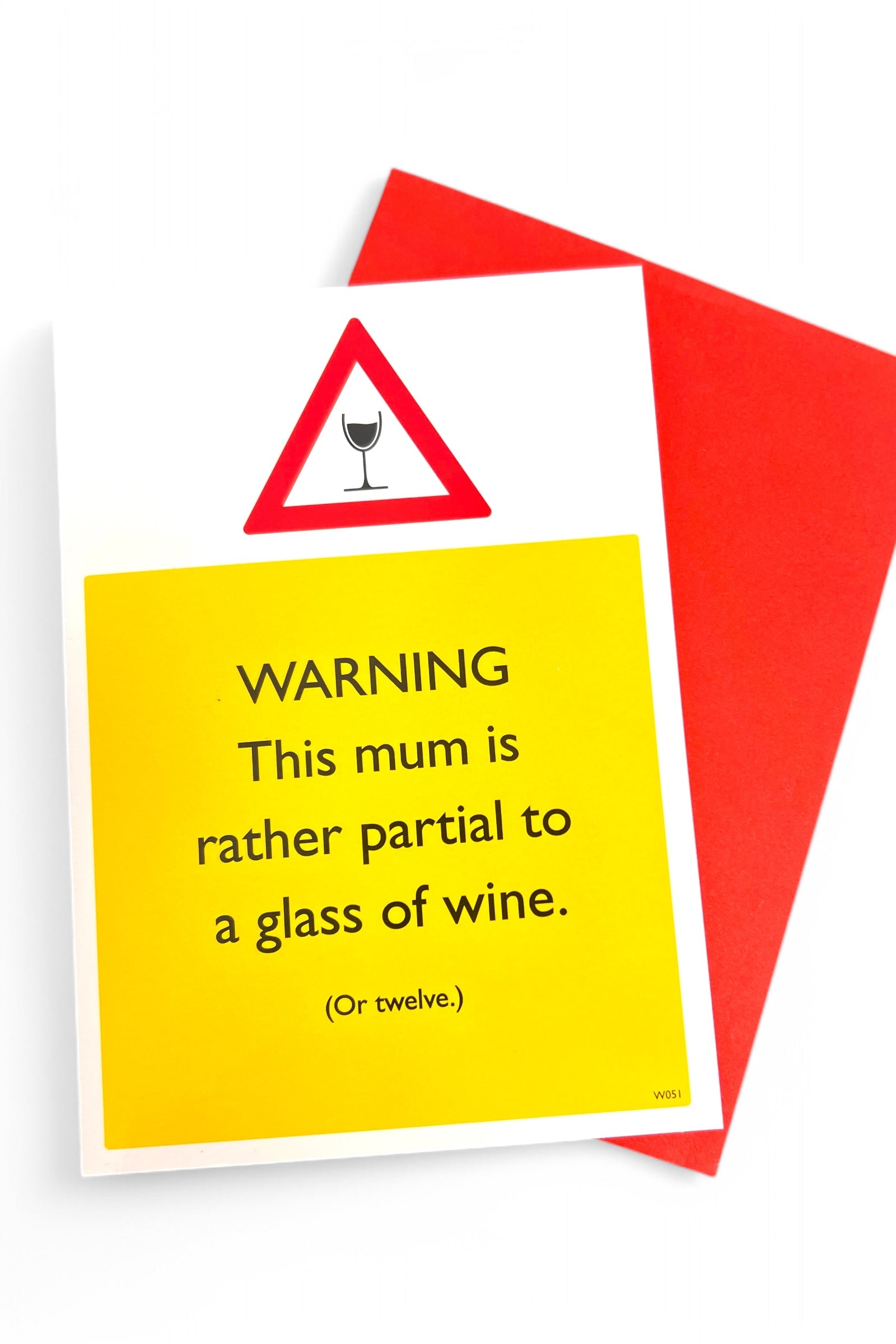 Warning This Mother Is Partial to Wine Card