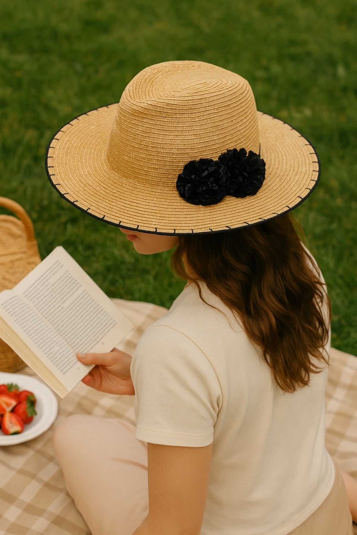 Kia Straw Trilby Hat