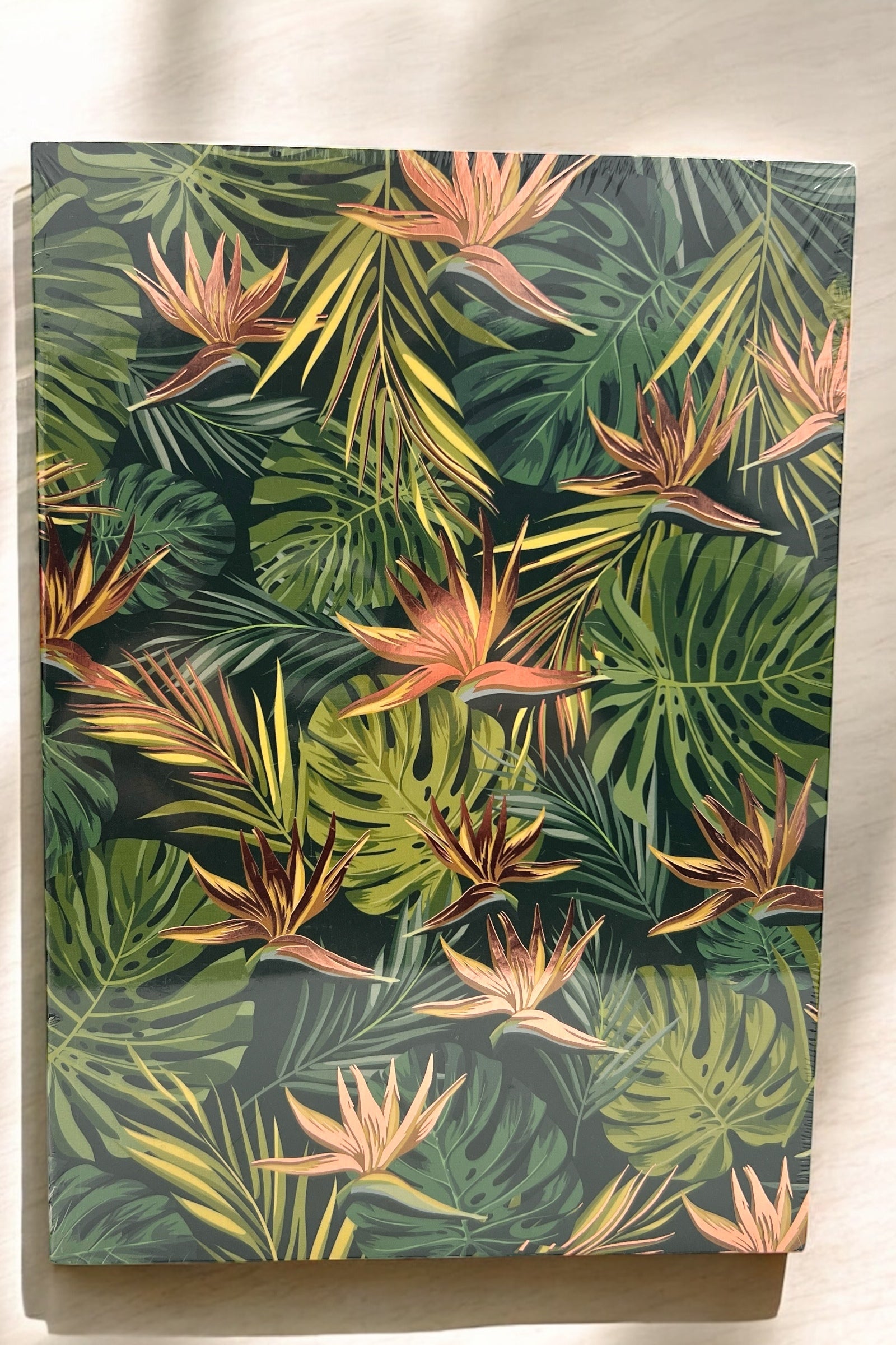 A5 Bronze Foiled Tropical Notebook