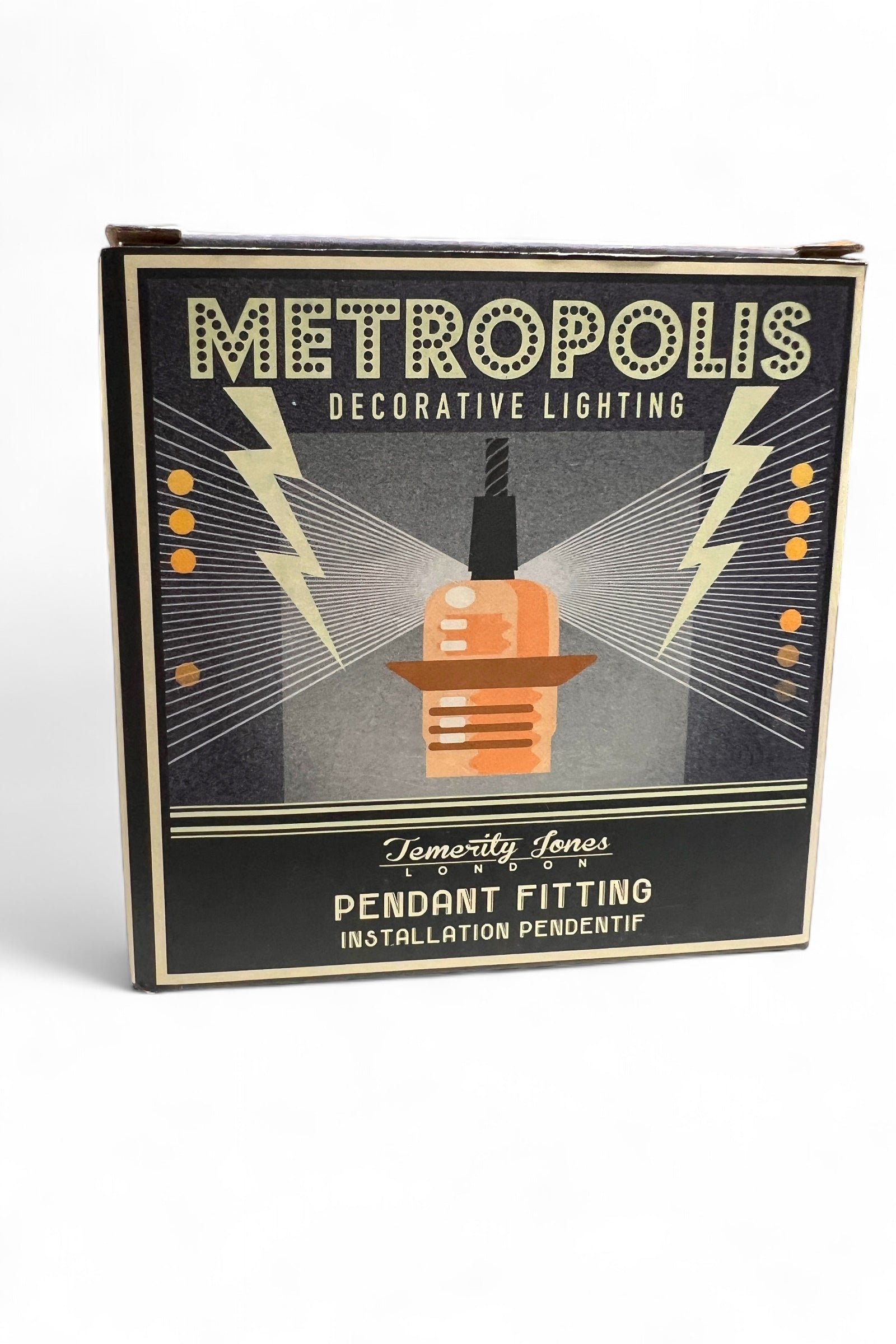 Metropolis Decorative Vintage Style Brass Light Fitting