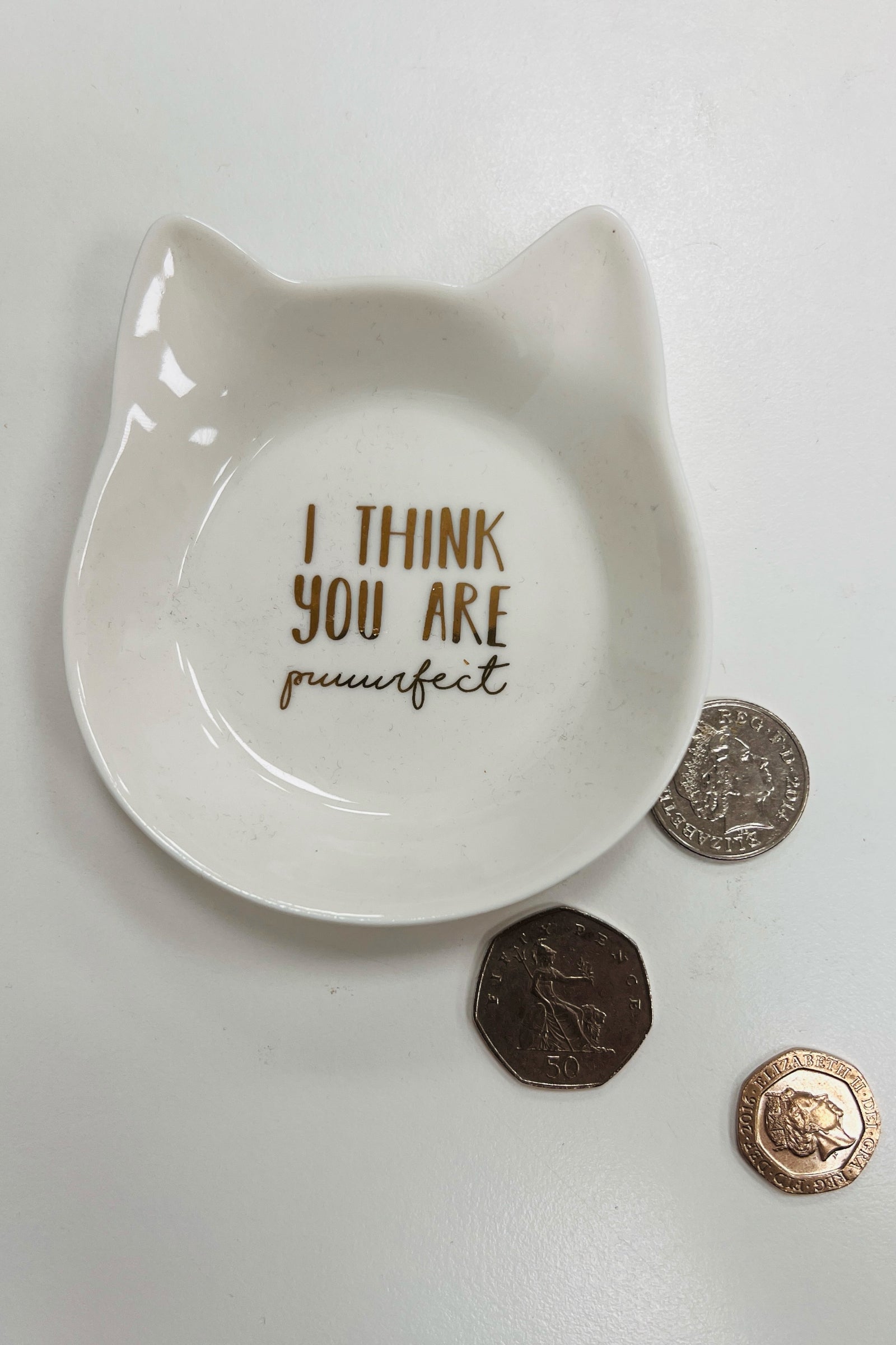 Cat Shaped Jewellery Dish