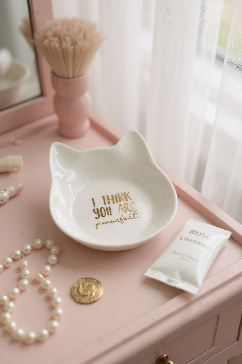 Cat Shaped Jewellery Dish