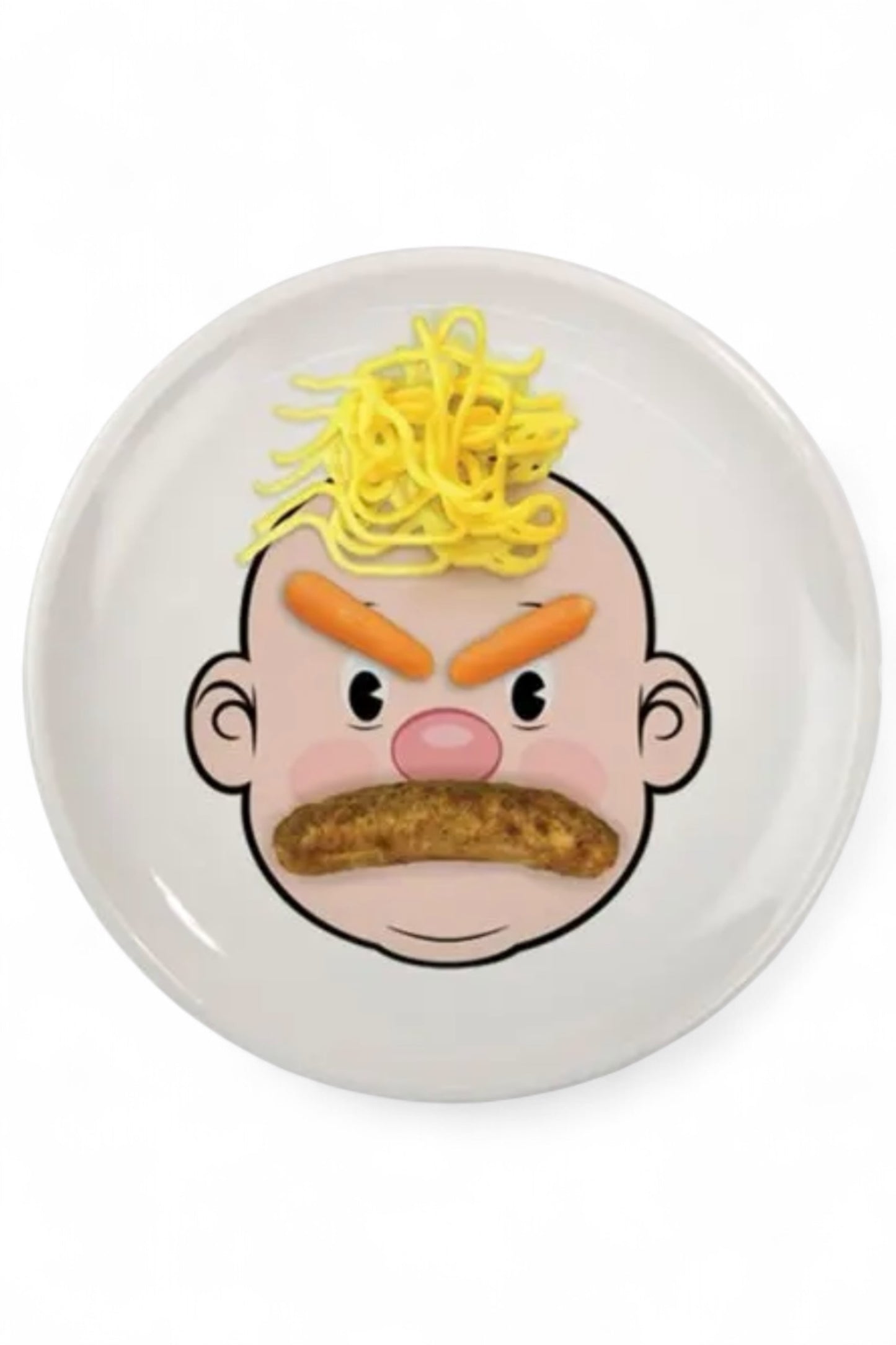 Mr Man Food Face Plate